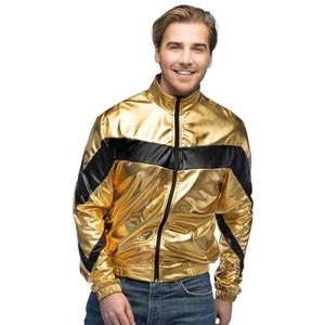 Boland - jas in metallic look, trainingsjas voor dames en heren in retrostijl, groepskostuum voor themafeest, carnaval
