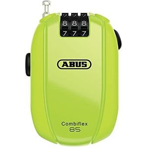 ABUS Combiflex-kabelslot - slot voor beveiliging van ski's, helm, kinderwagen en bagage - Trip 85-85 cm lang - 3 mm dik - met cijfercode - geel
