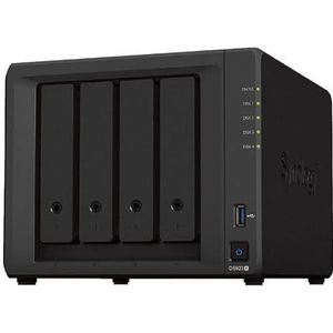 4Bay NAS, 2xGbE, geheugenuitbreiding, gegevensbeheer, back-up, multimediaserver, externe samenwerking.