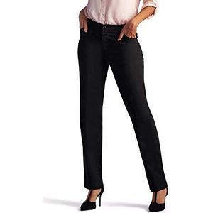 LEE Women's Relaxed Fit All Day Straight Leg Pant, Black, 12 Long