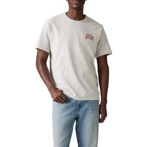 LEVI'S - Relaxed Graphic Tee - Shirt - Blauw / Geel / Grijs Gemêleerd / Zwart