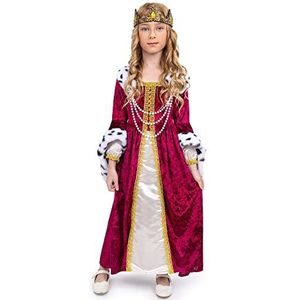 Dress Up America Koninginnenkostuum voor meisjes - Renaissance prinsessenkostuum voor kinderen - Koninklijke jurk en kroonset
