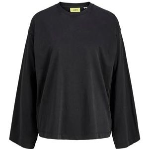 Jxandrea Wash Loose Ls Tee JRS, zwart, M