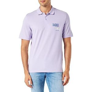 JACK & JONES Jcocoast Polo Ss FST Poloshirt voor heren, lavendel, XL