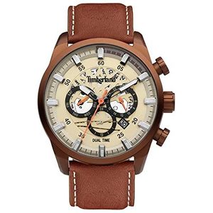 Timberland Heren analoog kwarts horloge met lederen armband TDWGF2100604