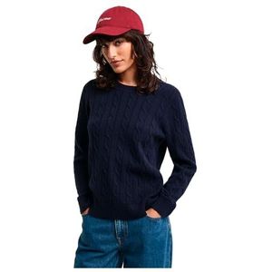 Gant - 4805315 - Gebreide Pullover - Wit - Ronde Hals - Schapenwol