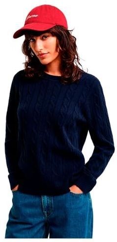 Gant - 4805315 - Gebreide Pullover - Wit - Ronde Hals - Schapenwol