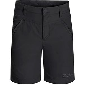 Jack Wolfskin Jongens Sun K Shorts, Black, 140, zwart, 140 cm