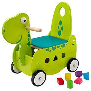I'm Toy Loop- en Duwwagen Dino