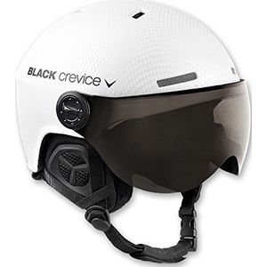 Black Crevice Volwassenen skihelm Gstaad, wit carbon, S, BCR143921-WCB-0