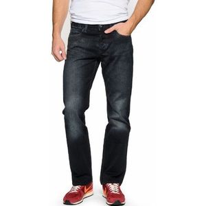 Cross Jeans heren jeans normale tailleband E 160-338, zwart (Soft Black Used)., 32W / 30L