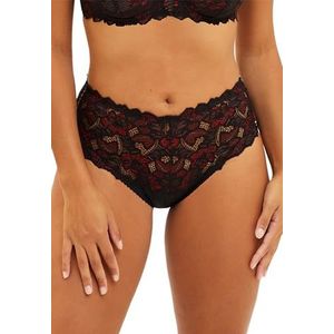 SANS COMPLEXE Damesslips, Zwart en rood glitter, 40-42