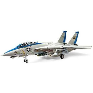TAMIYA 61118 1:48 Grumman F-14D Tomcat - getrouwe replica, kunststof kit, knutselen, modelbouwpakket, montage, onbeschilderd, veelkleurig