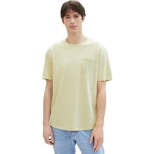 TOM TAILOR Denim T-shirt voor heren, 34988 - Green Melange Mini Stripe, M