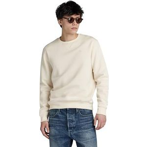 G-STAR RAW Heren Premium Core R Sw Ls Sweatshirt, Beige (Eggnog D16917-c235-g076), M