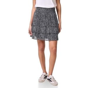 Street One - Studio - Chiffon Rok - Blauw - Met Volants