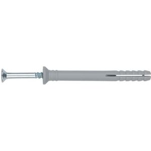 Index Fixing Systems tc-ca TCCA060 voorgemonteerde pluggen met schroef roze arpón en verzonken kop, verzinkt, coating polyamide 6.6), verpakking van 100 stuks