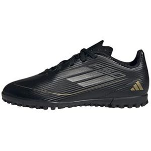 adidas F50 Club Football Boots Turf, voetbalschoenen voor volwassenen, uniseks, Core Black Iron Metallic Goud, 32 EU
