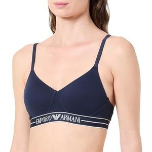 EMPORIO ARMANI Dames Everyday Cotton Contour BH Blauw XS, Blauw, XS