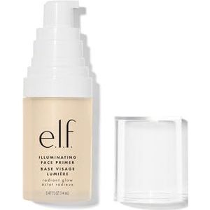 e.l.f. Illuminating Face Primer, zijdezachte make-up primer voor een stralende gloed, vult fijne lijntjes op en maakt je teint mooier, klein, 14 ml