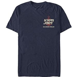 Stranger Things heren Ahoy Ahoy Short Sleeve T-Shirt T-Shirt Navy blue S