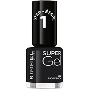 Rimmel London SuperGel Gel Nagellak - 070 Blackest Black