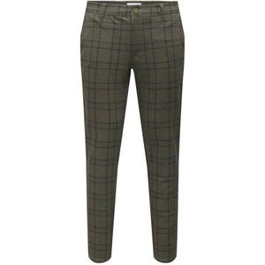 Only & Sons - ONSMARK - Broek - Aardetinten - Donkerlila - Slimfit
