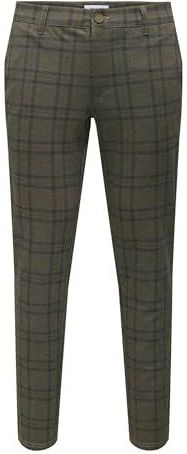 Only & Sons - ONSMARK - Broek - Aardetinten - Donkerlila - Slimfit