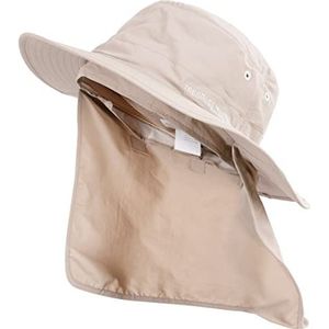 Trespass Lager, kiezelstenen, S/M, hoed met uv-bescherming 40+ volwassenen, uniseks, klein/medium, beige