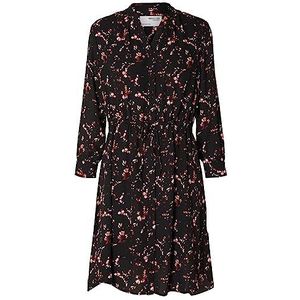 SELECTED FEMME Damesjurk, Zwart/Aop:Raya Aop, 34