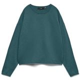VERO MODA Vmexciting Plain Ls O-Nk Roll Pullover Boo, Mediterranea, XL