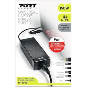 PORT CONNECT Universele voeding voor laptop, gaming en professioneel werkstation, 150 W