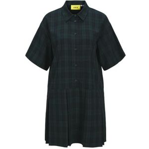 JACK & JONES Jxmilla Ss Pleated Dress WVN, Naval Academy, L