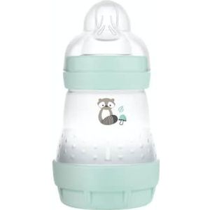 MAM, Easy Start Anti-koliek babyfles 0 maanden (160 ml) Aqua - fles met siliconen speen 1 langzame snelheid - babyfles met geventileerde anti-koliek basis