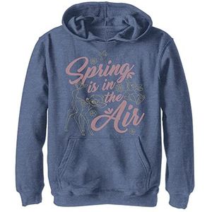 Kids' Disney Bambi Spring Forest Youth Pullover Hoodie, Navy Blue Heather, X-Large, Heather Navy, XL
