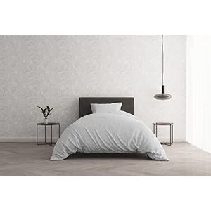 Italian Bed Linen Beddengoedset"Natural Colour", wit/wit, klein tweepersoonsbed