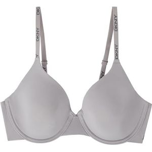 DKNY Naadloze Micro Wired T-shirtbeha voor dames, ondoorzichtig, Jet Setter, 36D, Jet Setter, 80D