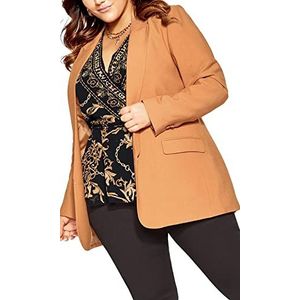 CITY CHIC JKT Ll Essence Jas voor dames, plus size, Brons, 46 grote maten