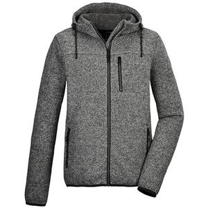 G.I.G.A. DX heren Gebreid fleecejack/fleecejack met capuchon GW 54 MN KNTFLC JCKT, schwarz, S, 42275-000