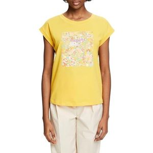 ESPRIT T-shirt voor dames, geel, XXL