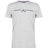 Tommy Hilfiger Tommy Logo Tee Sporttop voor heren, Cloud Htr, S