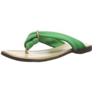 Hoopah by Andrea Conti 2617407 Teenslippers voor dames, groen appel 049, 37 EU