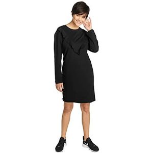 Urban Classics Terry Volant jurk voor dames, zwart, L