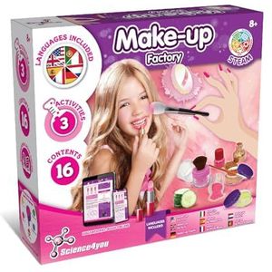 Science4you Schminkset voor Kinderen - Make-up Set voor Meisjes voor Het Maken van Lippenstift, Oogschaduw, Blusher en Meer, Wasbaar en Veilig, Speelgoed, Cadeau voor Meisjes Vanaf 8 jaar