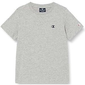 Champion Legacy Basics B-S-s Crewneck T-shirt voor kinderen en jongens, lichtgrijs gemêleerd., 13-14 jaar