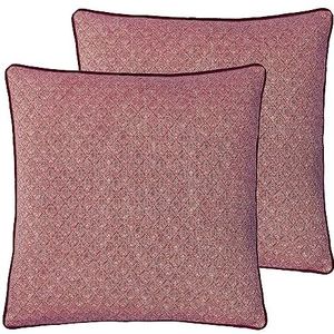 Paoletti Blenheim Geometrisch Veer Gevuld Kussen - Twin Pack