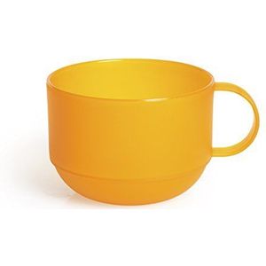 Excelsa Rainbow Jumbo beker 0,50 liter, oranje, 11 x 11 x 8 cm