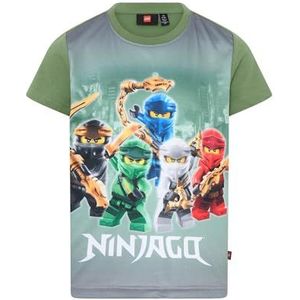 LWTAYLOR 623 - T-shirt S/S, khaki (dark khaki), 104 cm