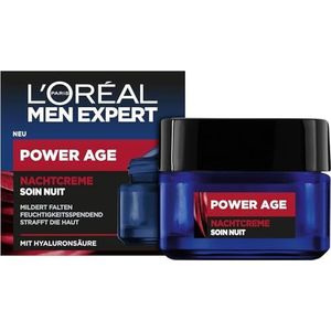 L'Oréal Men Expert - Power Age - Nachtcrème - Middernachtblauw - Hyaluronzuur