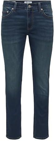 ONLY & SONS Onsloom Slim Jax Jog Box PIM Mu Otl, donkerblauw (dark blue denim), 32W / 32L